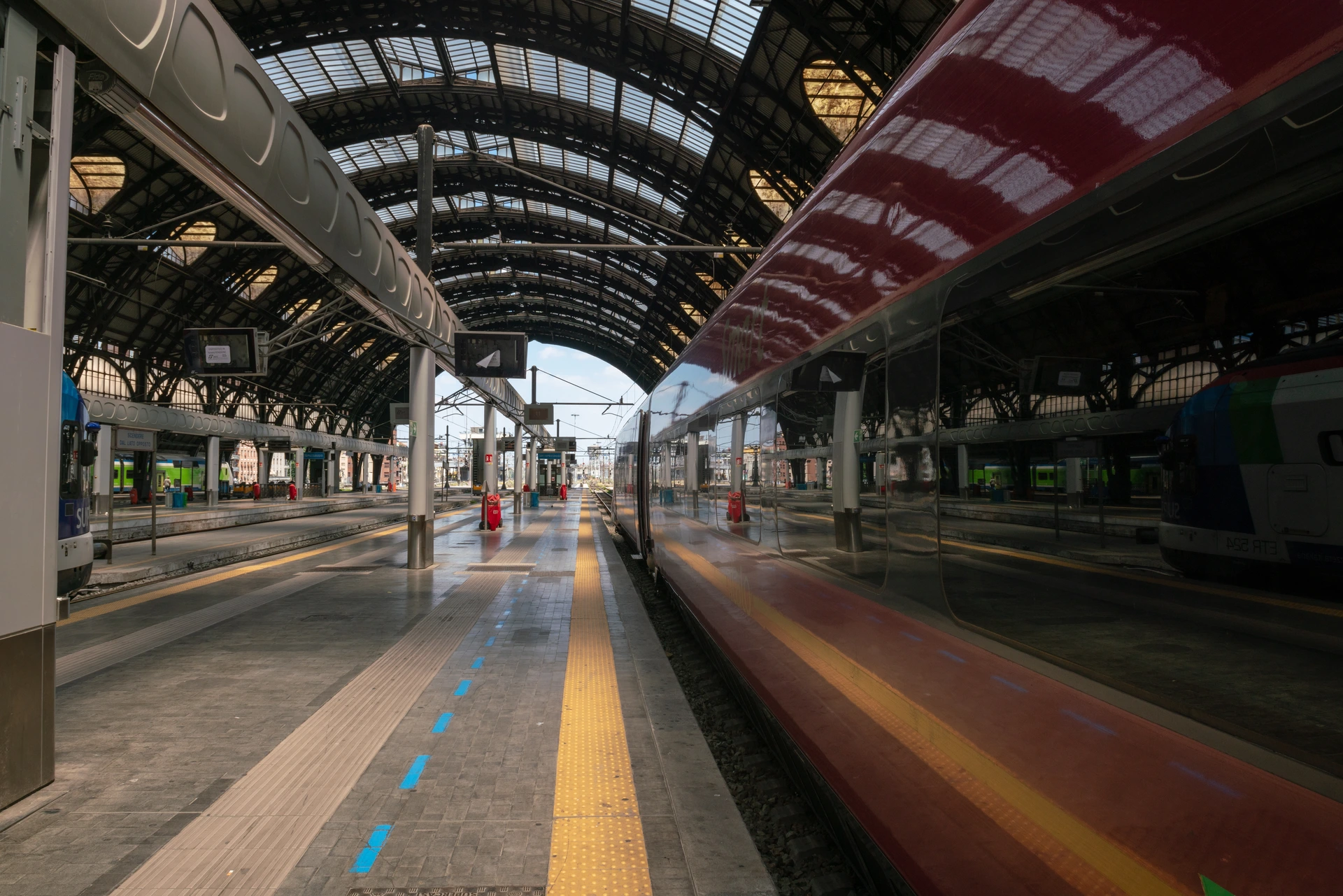 Pasajeros durante una jornada de huelga